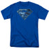 SUPERMAN/ON ICE SHIELD - S/S ADULT 18/1 - ROYAL BLUE