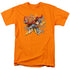 SUPERMAN/STARS AND CHAINS - S/S ADULT 18/1 - ORANGE