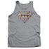 SUPERMAN/BASKETBALL SHIELD - ADULT TANK - ATHLETIC HEATHER
