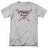 SUPERMAN/CROSSED BATS - S/S ADULT 18/1 - ATHLETIC HEATHER
