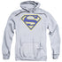 SUPERMAN/MAIZE &AMP; BLUE SHIELD - ADULT PULLOVER HOODIE - ATHLETIC HEATHER