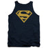 SUPERMAN/MAIZE & BLUE SHIELD - ADULT TANK - NAVY