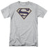 SUPERMAN/NAVY & GOLD SHIELD - S/S ADULT 18/1 - ATHLETIC HEATHER