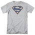 SUPERMAN/BLUE & ORANGE SHIELD - S/S ADULT 18/1 - ATHLETIC HEATHER