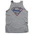 SUPERMAN/BLUE & ORANGE SHIELD - ADULT TANK - ATHLETIC HEATHER