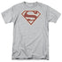 SUPERMAN/CRIMSON & CREAM SHIELD - S/S ADULT 18/1 - ATHLETIC HEATHER