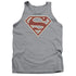 SUPERMAN/CRIMSON & CREAM SHIELD - ADULT TANK - ATHLETIC HEATHER
