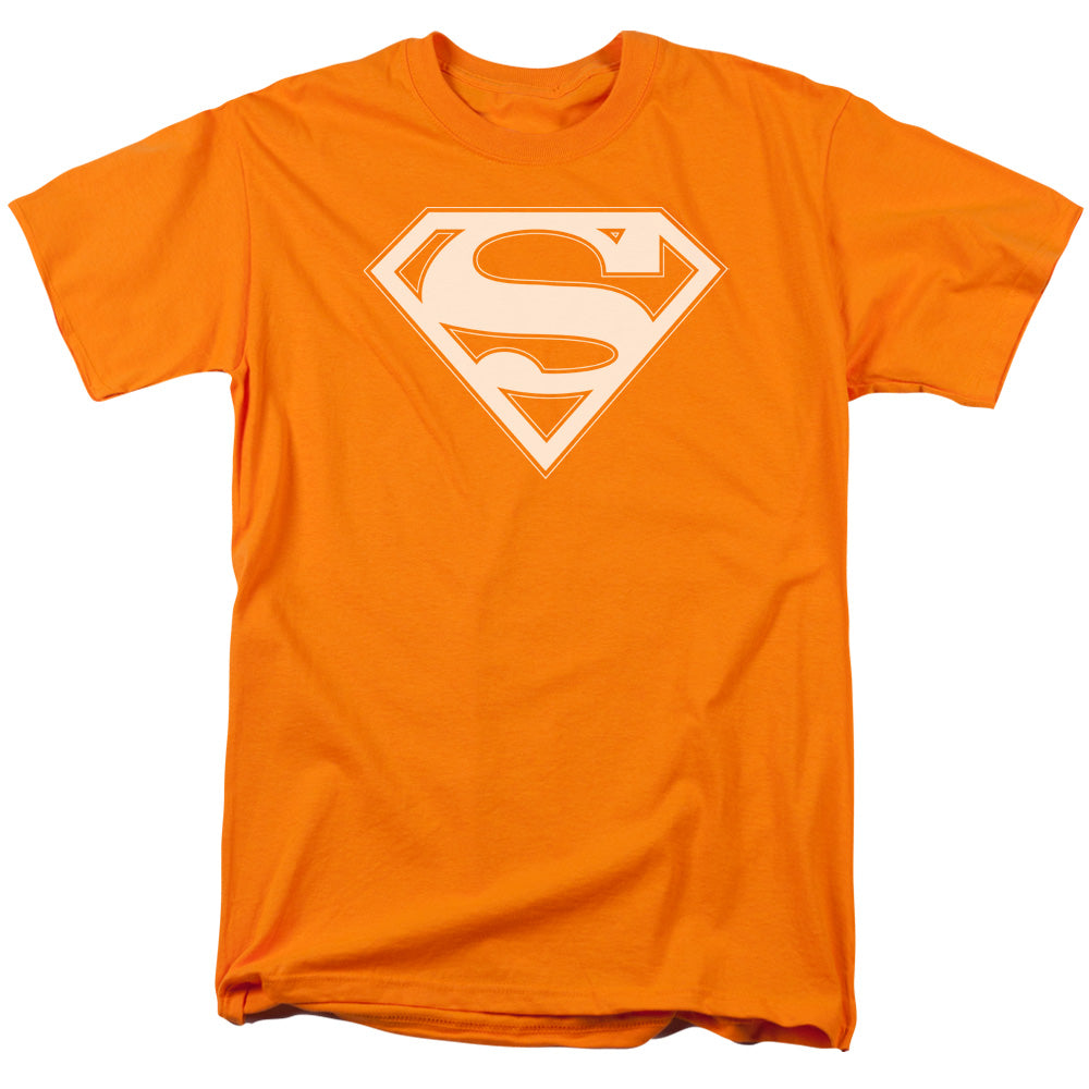 SUPERMAN/ORANGE & WHITE SHIELD - S/S ADULT 18/1 - ORANGE