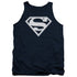 SUPERMAN/NAVY & WHITE SHIELD - ADULT TANK - NAVY