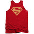 SUPERMAN/RED & GOLD SHIELD - ADULT TANK - RED