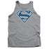 SUPERMAN/BLUE & WHITE SHIELD - ADULT TANK - ATHLETIC HEATHER