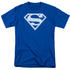 SUPERMAN/BLUE & WHITE SHIELD - S/S ADULT 18/1 - ROYAL BLUE