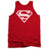 SUPERMAN/RED & WHITE SHIELD - ADULT TANK - RED