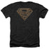 SUPERMAN/AZTEC SHIELD - ADULT HEATHER - BLACK