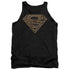 SUPERMAN/AZTEC SHIELD - ADULT TANK - BLACK