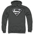 SUPERMAN/DUCT TAPE SHIELD - ADULT PULLOVER HOODIE - CHARCOAL