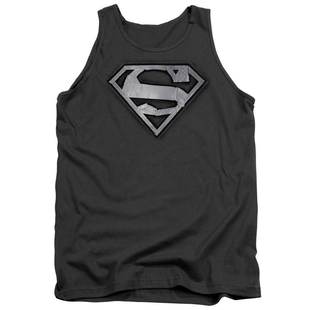 SUPERMAN/DUCT TAPE SHIELD - ADULT TANK - CHARCOAL
