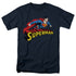 SUPERMAN/FLYING OVER - S/S ADULT 18/1 - NAVY