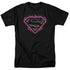 SUPERMAN/FUCHSIA FLAMES - S/S ADULT 18/1 - BLACK