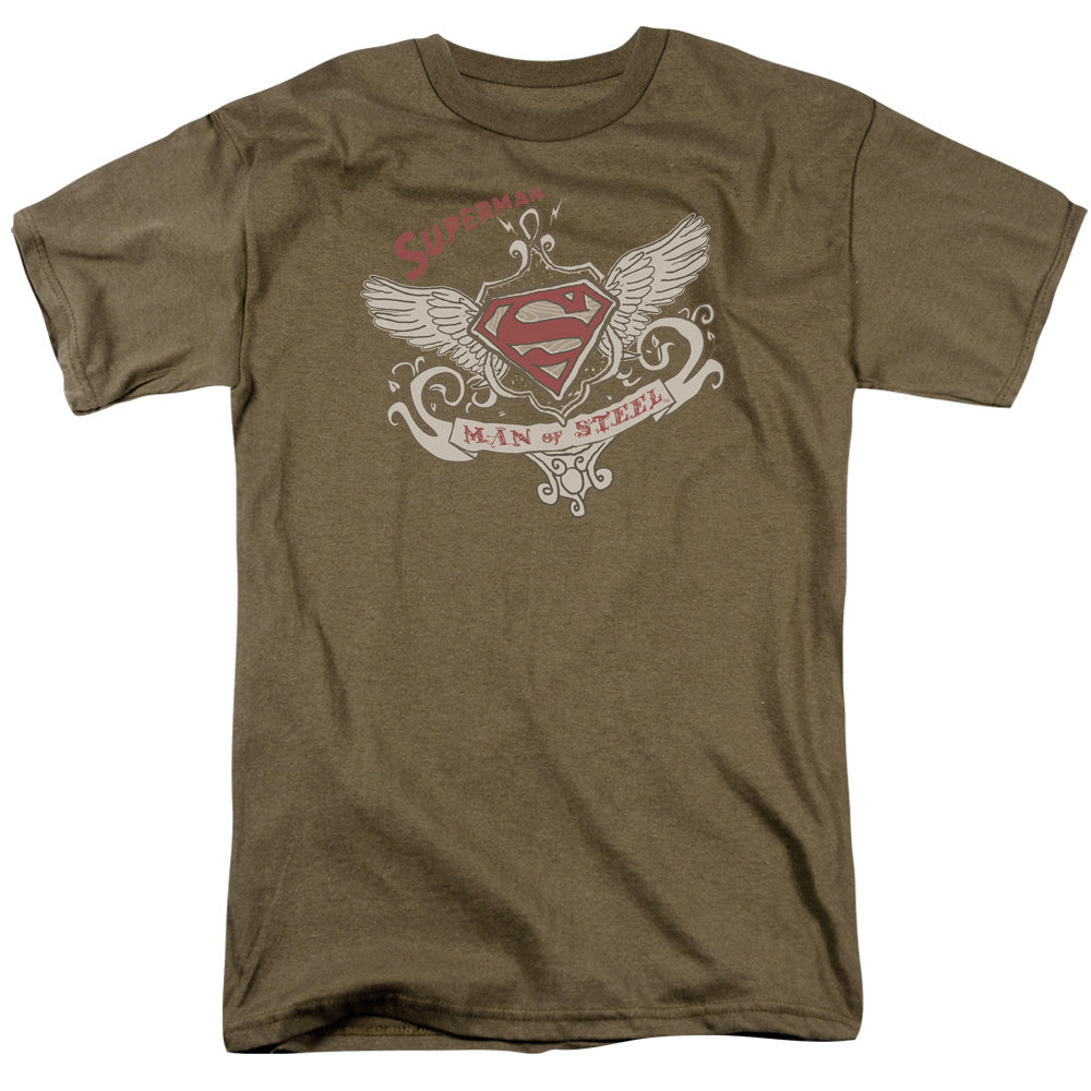 SUPERMAN/VICTORIAN WINGS SUPES - S/S ADULT 18/1 - SAFARI GREEN