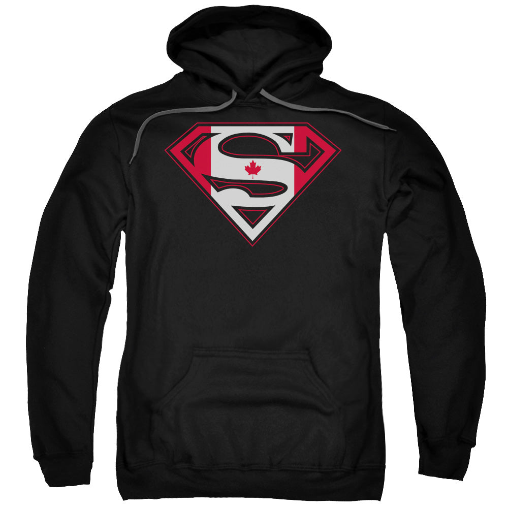 SUPERMAN/CANADIAN SHIELD - ADULT PULLOVER HOODIE - BLACK