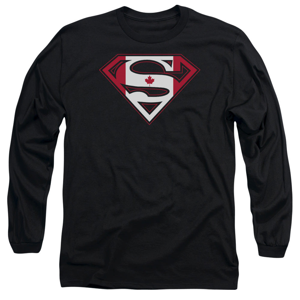 SUPERMAN/CANADIAN SHIELD - L/S ADULT 18/1 - BLACK