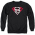 SUPERMAN/CANADIAN SHIELD - ADULT CREWNECK SWEATSHIRT - BLACK
