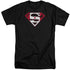 SUPERMAN/CANADIAN SHIELD - S/S ADULT TALL 18/1 - BLACK