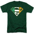 SUPERMAN/IRISH SHIELD - S/S ADULT 18/1 - HUNTER GREEN