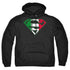 SUPERMAN/ITALIAN SHIELD - ADULT PULLOVER HOODIE - BLACK
