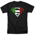 SUPERMAN/ITALIAN SHIELD - S/S ADULT 18/1 - BLACK