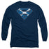 SUPERMAN/SCOTTISH SHIELD - L/S ADULT 18/1 - NAVY