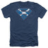SUPERMAN/SCOTTISH SHIELD - ADULT HEATHER - NAVY