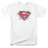 SUPERMAN/HASTILY DRAWN SHIELD - S/S ADULT 18/1 - WHITE