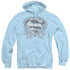 SUPERMAN/SKETCHY CREST SHIELD - ADULT PULLOVER HOODIE - LIGHT BLUE