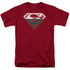 SUPERMAN/WELSH SHIELD - S/S ADULT 18/1 - CARDINAL