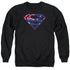 SUPERMAN/AUSTRALIAN SHIELD - ADULT CREWNECK SWEATSHIRT - BLACK