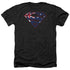 SUPERMAN/AUSTRALIAN SHIELD - ADULT HEATHER - BLACK