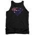 SUPERMAN/AUSTRALIAN SHIELD - ADULT TANK - BLACK