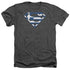 SUPERMAN/GREEK SHIELD - ADULT HEATHER - CHARCOAL
