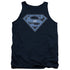 SUPERMAN/U N SHIELD - ADULT TANK - NAVY
