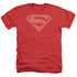 DC/ROBIN LOGO - ADULT HEATHER - RED