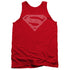 DC/ROBIN LOGO - ADULT TANK - RED