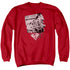SUPERMAN/IDENTITY - ADULT CREWNECK SWEATSHIRT - RED