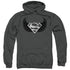 SUPERMAN/DIRTY WINGS - ADULT PULLOVER HOODIE - CHARCOAL