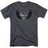 SUPERMAN/DIRTY WINGS - S/S ADULT 18/1 - CHARCOAL