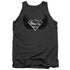 SUPERMAN/DIRTY WINGS - ADULT TANK - CHARCOAL