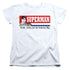 SUPERMAN/SUPERMAN FOR PRESIDENT - S/S WOMENS TEE - WHITE