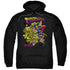 SUPERMAN/VERSUS METALLO BLACKLIGHT - ADULT PULLOVER HOODIE - BLACK