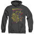 SUPERMAN/VERSUS METALLO BLACKLIGHT - ADULT HEATHER HOODIE - BLACK